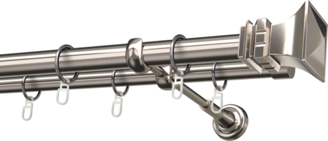 Karnisze metalowe Ø25