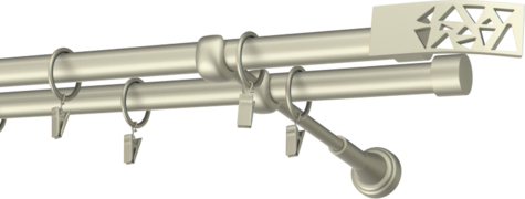 Karnisze metalowe Ø25