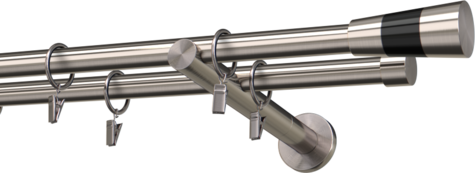 Karnisze metalowe Ø25