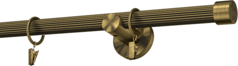 Karnisze metalowe Ø25