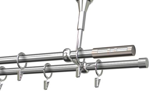 Karnisze metalowe Ø25