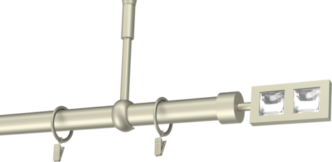 Karnisze metalowe Ø25