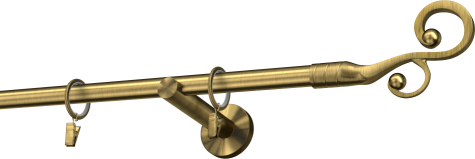 Karnisze metalowe Ø25