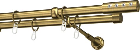 Karnisze metalowe Ø25
