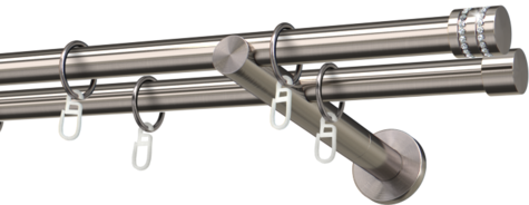 Karnisze metalowe Ø25