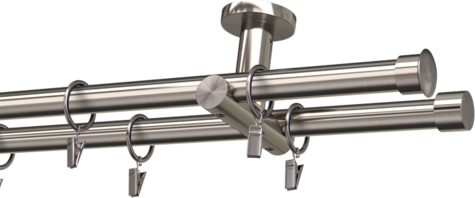 Karnisze metalowe Ø25