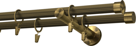 Karnisze metalowe Ø25