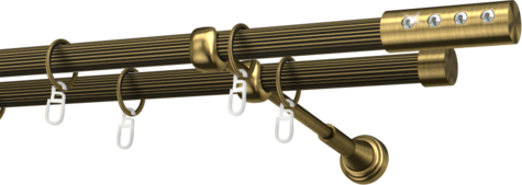 Karnisze metalowe Ø25