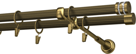 Karnisze metalowe Ø25