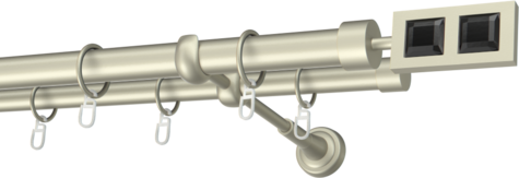 Karnisze metalowe Ø25