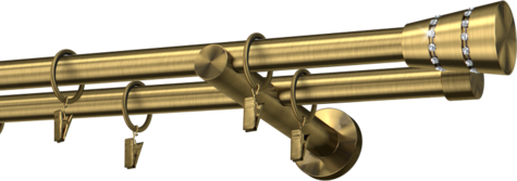 Karnisze metalowe Ø25