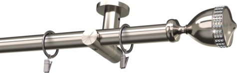 Karnisze metalowe Ø25