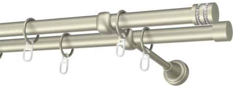 Karnisze metalowe Ø25