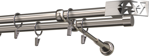Karnisze metalowe Ø25