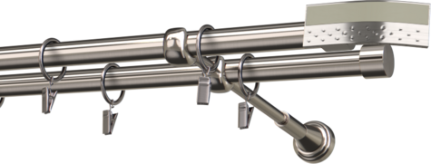 Karnisze metalowe Ø25