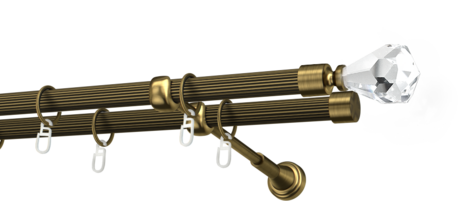 Karnisze metalowe Ø25