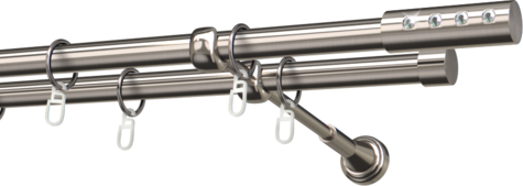 Karnisze metalowe Ø25