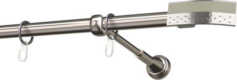 Karnisze metalowe Ø25