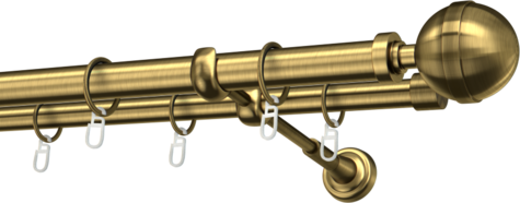 Karnisze metalowe Ø25