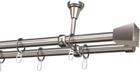 Karnisze metalowe Ø25