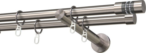 Karnisze metalowe Ø25