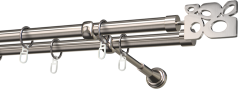 Karnisze metalowe Ø25