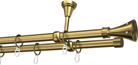 Karnisze metalowe Ø25