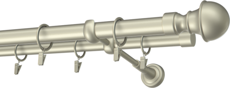 Karnisze metalowe Ø25