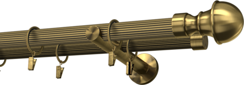 Karnisze metalowe Ø25
