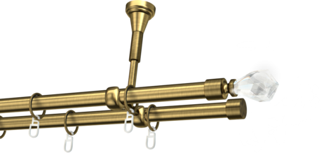 Karnisze metalowe Ø25