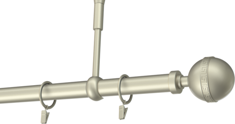Karnisze metalowe Ø25