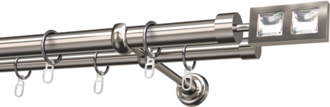 Karnisze metalowe Ø25