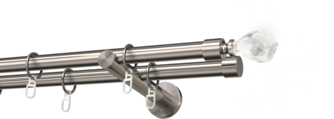 Karnisze metalowe Ø25