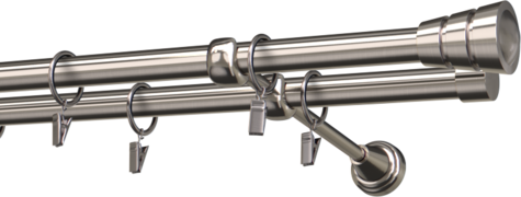 Karnisze metalowe Ø25