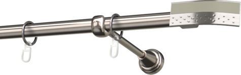 Karnisze metalowe Ø25