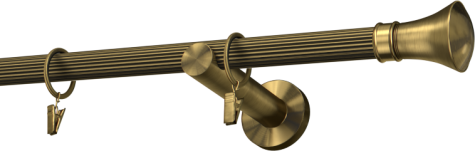 Karnisze metalowe Ø25