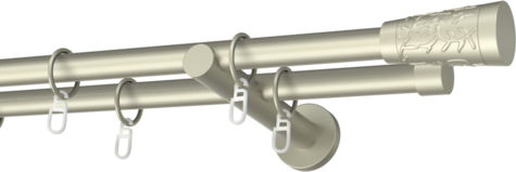 Karnisze metalowe Ø25