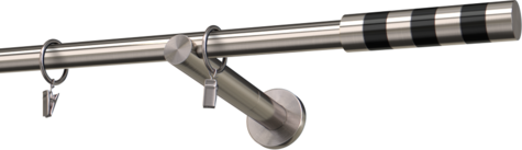 Karnisze metalowe Ø25