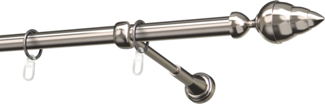 Karnisze metalowe Ø25