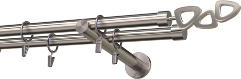 Karnisze metalowe Ø25