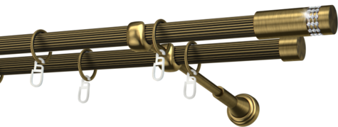 Karnisze metalowe Ø25