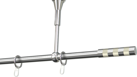 Karnisze metalowe Ø25