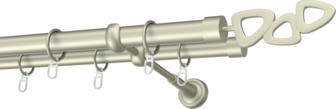 Karnisze metalowe Ø25