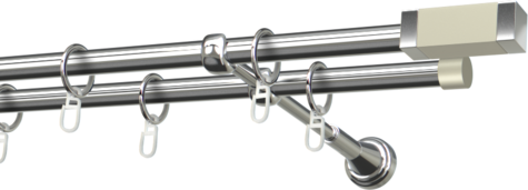 Karnisze metalowe Ø25
