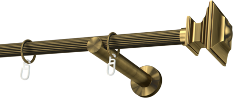 Karnisze metalowe Ø25