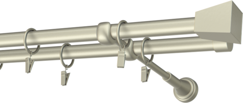 Karnisze metalowe Ø25