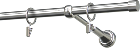 Karnisze metalowe Ø25