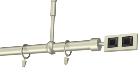 Karnisze metalowe Ø25