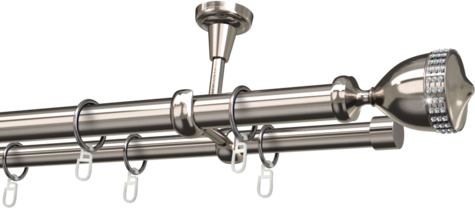 Karnisze metalowe Ø25