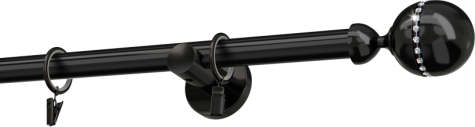 Karnisze metalowe Ø25